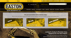 Desktop Screenshot of eastonsalesandrentals.com