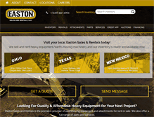 Tablet Screenshot of eastonsalesandrentals.com